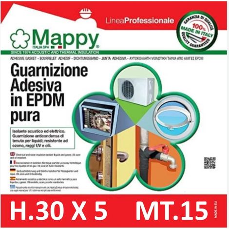GUARNIZIONE MAPPY MUSSTIK ADESIVA 30 X 5 ROTOLO MT.15 (1/2)