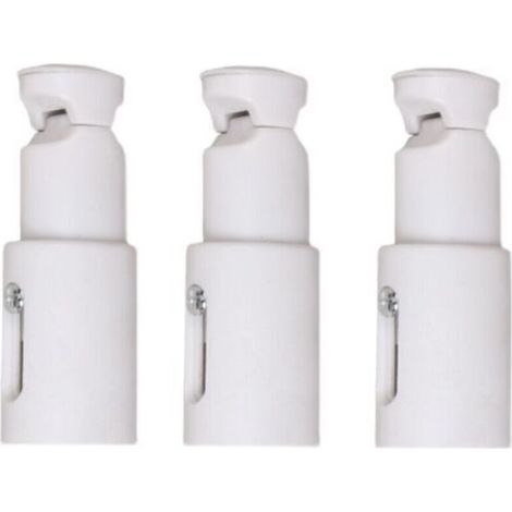Fixations pour radiateur sèche-serviette 3 pièces – Support réglable pour radiateurs droits et courbés – Installation facile 75 à 95 mm
