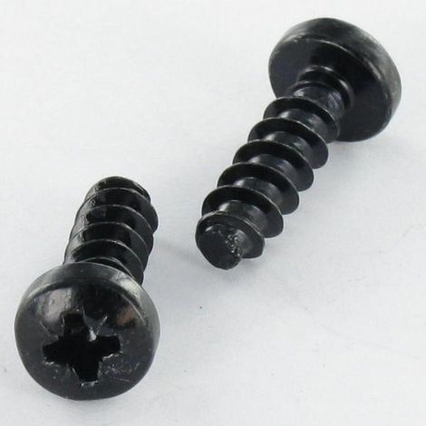Vis pvc Tête cylindrique bombée TCB Pozi N°1 3X10 1412 KB Acier zingué noir microvis-10 pièces (1/4)