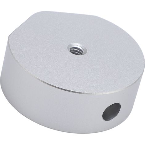 Adaptateur de montage pour trépied Satellite, alliage d'aluminium universel, Conversion filetée de 1/4 pouces pour plat rectangulaire, argent. (1/5)