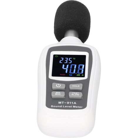 MT-911A Schallpegelmesser, Mini-Digital-Schallpegelmesser 35 dB-135 dB (1/5)
