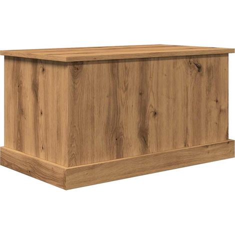 Maison Exclusive - Caja de almacenaje madera ingeniería roble art