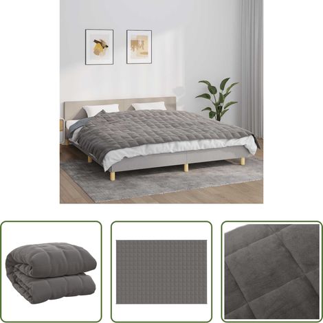 Schlafdecke - Gewichtsdecke Grau 155x220 cm 11 kg Stoff (1/5)