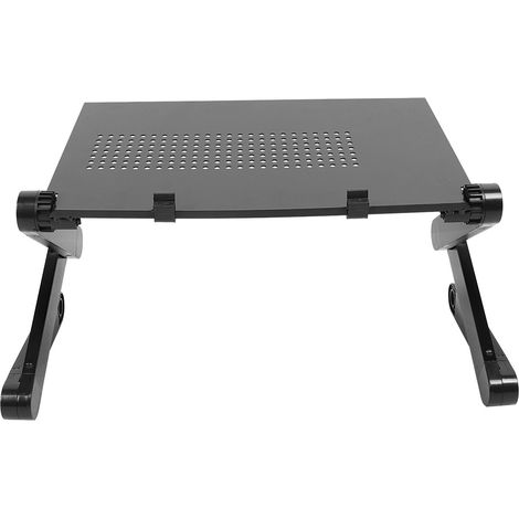 Klappbarer Laptop-Tischständer aus Aluminiumlegierung, verstellbar, schwarz (1/5)