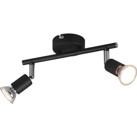BARRA 2 FARETTI PARIS GU10 NERO