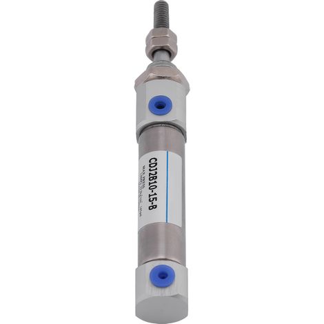 Vérin pneumatique compact en acier inoxydable à double effet 15mm/0,6 pouce, pression max 1 MPa, 1 pièce (1/5)