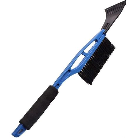 Pelle à neige, brosse à neige et grattoir de luxe amovible pour voiture, déneigement des vitres et du pare-brise en hiver, entretien automobile (couleur : bleu) (1/5)