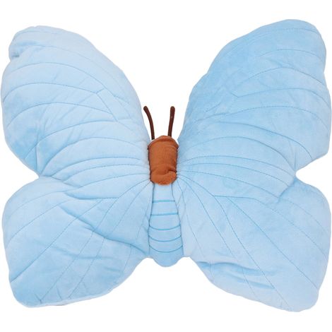 Throw Pillow Soft Home Decor Cartoon Cute Decorative Plush Pillow Stuffed Animal Toy for Living Room Bedroom Blue (1/5)