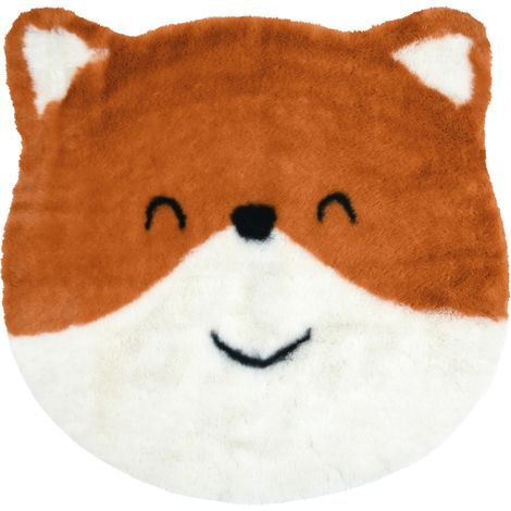 Tapis enfant renard Orange 63x63 cm (1/3)