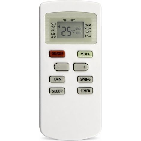 Mando a distancia para aire acondicionado compatible con Gree YX1F, YX1F5F, YX1F1, YX1F2 y YX1F3 (1/5)