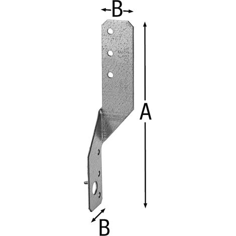 Simpson PFU Pfettenanker für Holzverbindung Länge 170 mm Stahl feuerverzinkt