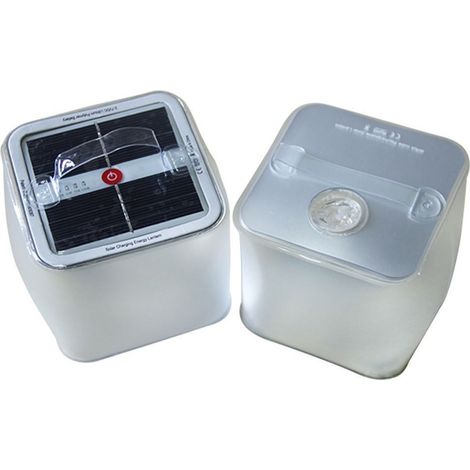 TRADE SHOP - Lampada 10 Led Solare Gonfiabile Da Giardino Impermeabile Piscina Galleggiante - (1/5)