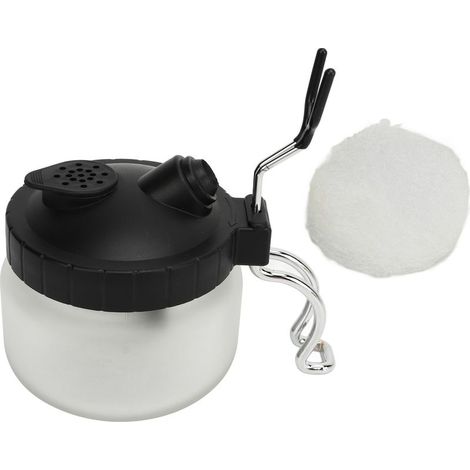 Pot de nettoyage d'aérographe avec support, outils de nettoyage d'aérographe multifonctionnels pour voiture, peinture à la main, nettoyage de brosse en Spray (1/5)