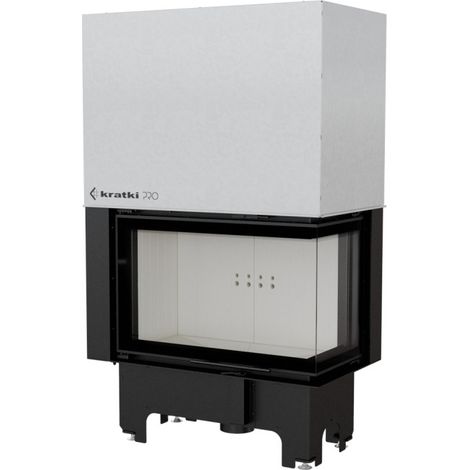 Inserto para chimenea VN 810/410 cristal en el lado derecho puerta de guillotina