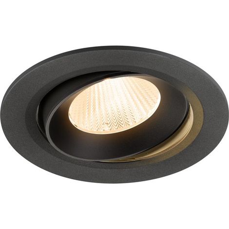 Encastré downlight NUMINOS® MOVE L intérieur 2700 K 40° IP20 rond noir - SLV - 1009813