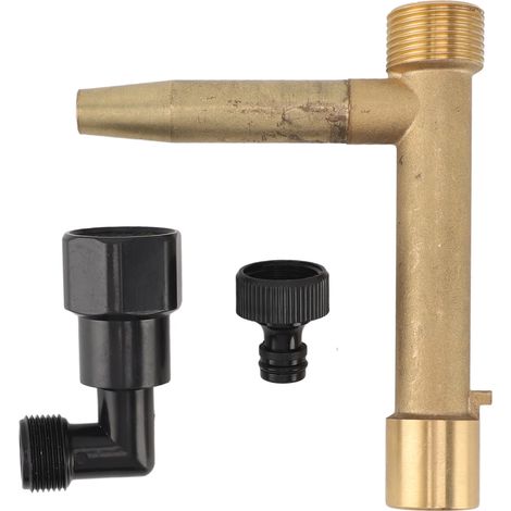 Clé de raccord rapide G1 en laiton pour arrosage souterrain, outil durable antirouille avec coude et tige (1/5)