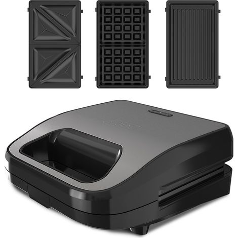 Sandwichera 3EN1 750W 22.5X12.5CM b&d ES9680170B TAURUS (1/5)