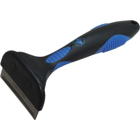 Croci C6067188, Slanatore per Cane a Pelo Lungo, peso fino a 9Kg, Nero/Blu, S