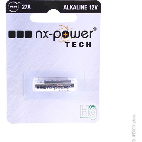 NX - Pile alcaline blister x1 27A Nx-Power Tech 12V 21mAh