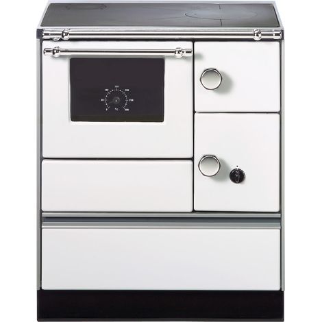 Holzherd K76-70 Westminster 70cm,Li,Weiß,R.Ni,7,3kW