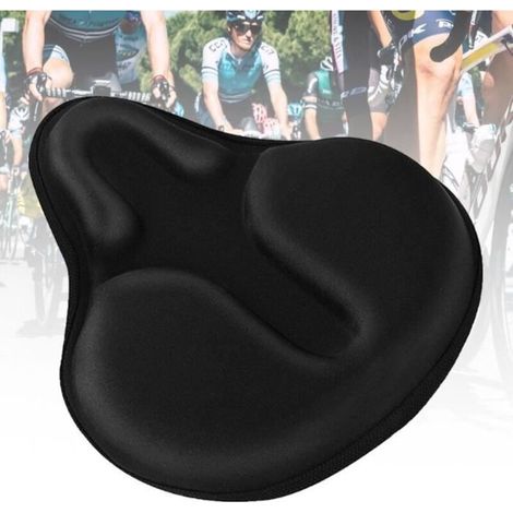 Housse de selle en gel pour vélo d\'appartement - AQSACOKIYA - Coussin pour vélos stationnaires et cyclisme d\'intérieur - homme (1/4)