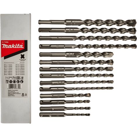 Set punte per calcestruzzo SDS+ (14 pz) - MAKITA D-71956