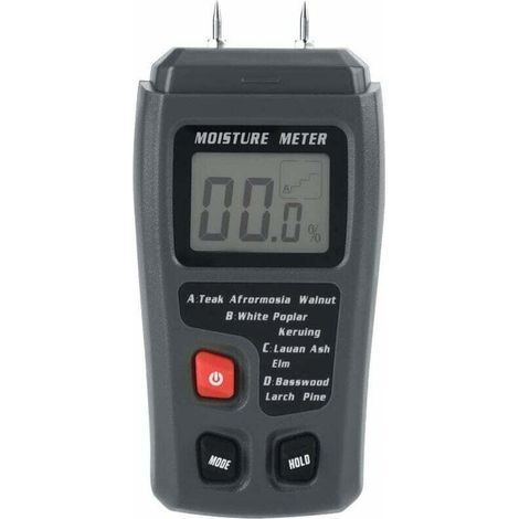 Digital LCD Wood Moisture Meter, Moisture Tester, Wood Damp Water Leak Detector for Wood Building Materials, Wood Walls, Paper Flooring (1/5)