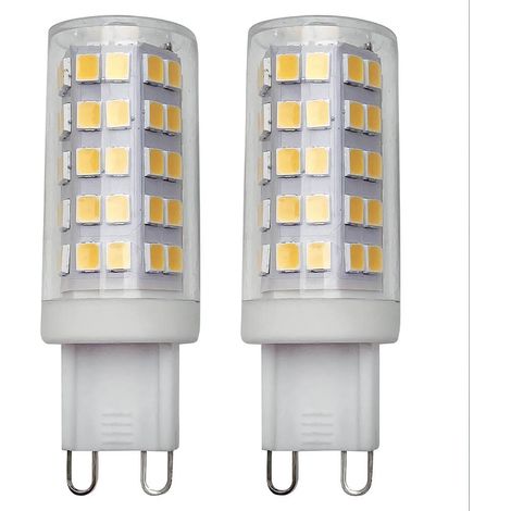 Lot 2 ampoules LED G9 4.5W, 530 lumens, 240V, 4000K blanc-neutre - Tibelec (1/4)