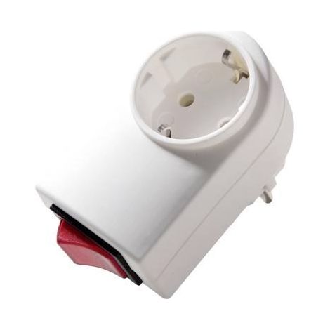 Interruptor kaiser 411KWS enchufe intermedio iluminado blanco tiza