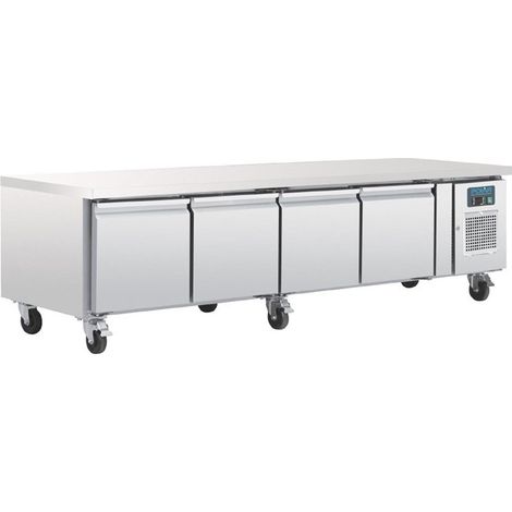 Soubassement Réfrigéré Professionnel Positif 4 Portes - 420 L - Polar (1/5)