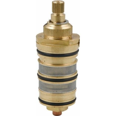 Thermostatische Duscharmatur mit Einsatz und Griff, kompatibel mit Braun, Messingausführung (1/5)