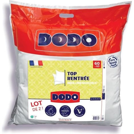Set de 2 Almohadas DODO Blanco 60 x 60 cm (1/2)