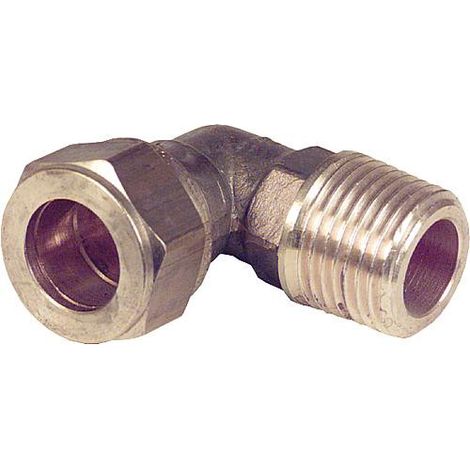 Bague de serrage a vis en laiton Raccord coude a vis conique 12x3/8" WG809 "