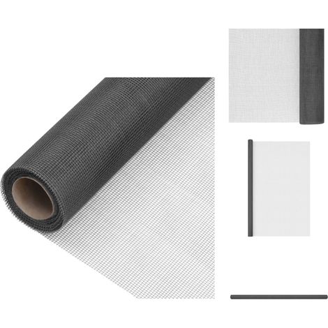 Zaunfelder - Living Fliegengitter Fiberglas 112x2000 cm Schwarz (1/5)