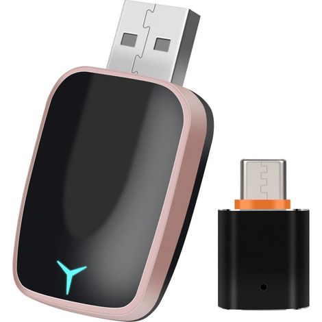 Adaptateur sans fil 2 en 1 pour Apple CarPlay et Android Auto, boîtier adaptateur USB pour voiture