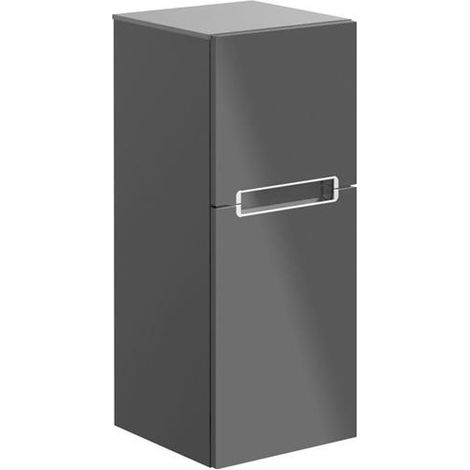 Armoire latérale SUBWAY 2.0 354x857x370mm Abdpl si-gr Sa Chêne