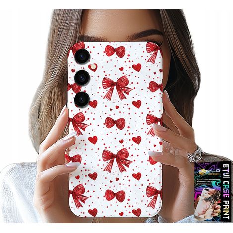 Hülle für Samsung Galaxy S24 – modische rote Schleifenmuster (1/5)