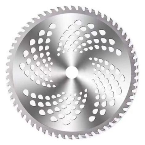Lot de 2 lames circulaires 10 pouces 60 dents – Acier inoxydable – Pour débroussailleuse à essence et électrique – Coupe nette des broussailles - FIL 3 EN (1/5)