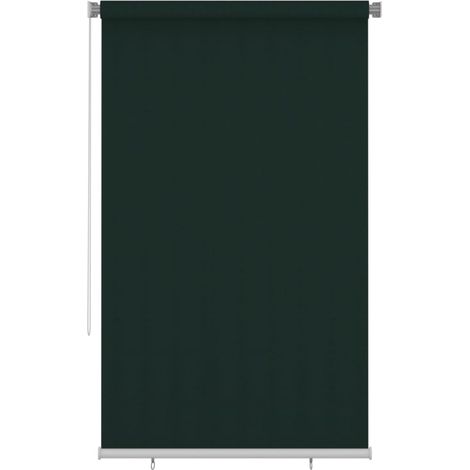 Store roulant d'extérieur 145 (l) x 230 (H) cm vert foncé HDPE vidaXL