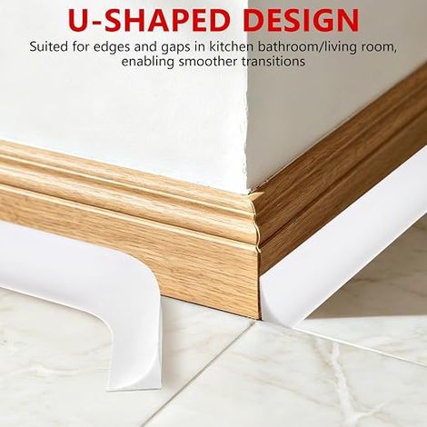 Profile Finishing Worktop 6 Metres Baguette Finish Angle Work Surface Kitchen Finishing Wand Kitchen Seal Self Adhesive to Make a Finish Between Surface and Splashback (1/4)