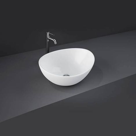 Lavabo da appoggio REEMA bianco alpino, dim. 395 x 325 mm LARE00001 (1/2)