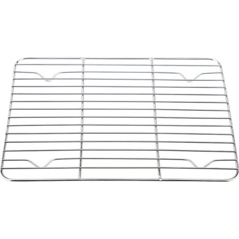 1 Grille De Refroidissement Acier Inoxydable 23x17cm Support Sur Pieds Pour Friteuse Air Et Pâtisserie (1/5)