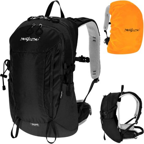 Zaino da trekking da 22 litri per la montagna - nero P01