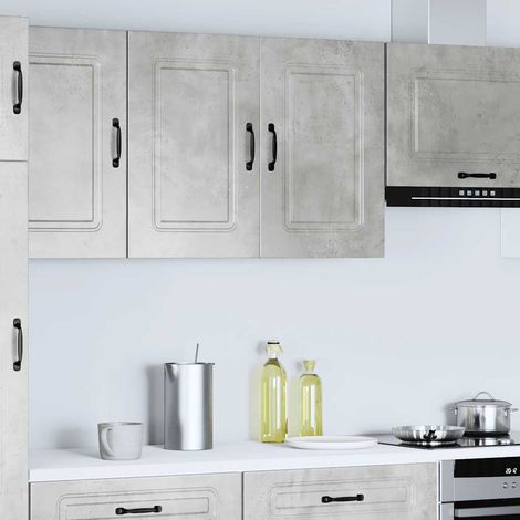 Maison Exclusive - Pensile da Cucina Kalmar Grigio Cemento in Legno Multistrato