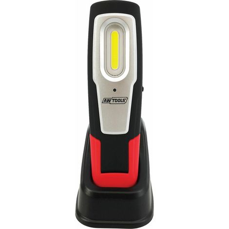Linterna de taller Awtools, modelo Pro Tech, ideal para trabajos en espacios oscuros, tecnología COB LED, alto brillo, diseño resistente y portátil, perfecta para profesionales y bricolaje. (1/2)