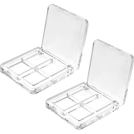 Boîte de rangement cosmétique transparente - idéale pour les fards à paupières et le blush (1/5)
