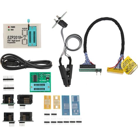Prise de programmation haute vitesse, USB 2.0, 12 Mbps, 12 bits, compatible avec les puces des séries 25/25/26/93, EZP2019. (1/5)
