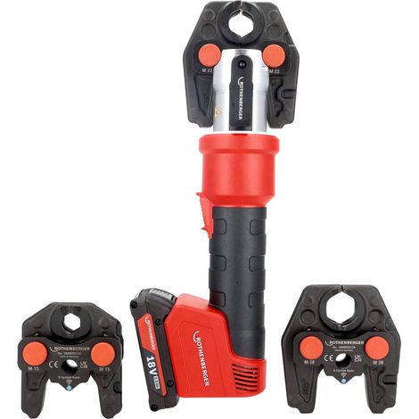 ROTHENBERGER ROMAX NANO  iJAWs Set, M, 15-22-28mm, 2Ah, AMPShare - 1000005492 (1/5)