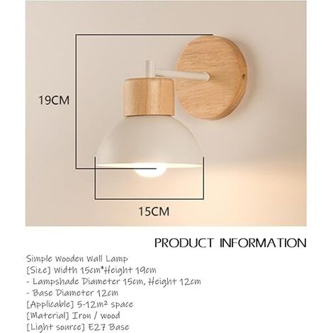E27 Metal Industrial Wall Sconce Metal Style Wrought Iron Wood Ceiling Lights Wall Creative Suspension Sconce Nordic Lighting Suspension Luminaire (1/4)