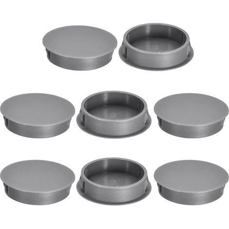 8Pcs Bouchon de Trou en Nylon, 39.5-40mm Diamètre de Trou Bouchon d'étanchéité Rond Souple et Flexible de Verrouillage Bouchons en Caoutchouc pour Bouteilles, Tuyaux, Cuisine, Gris (1/5)